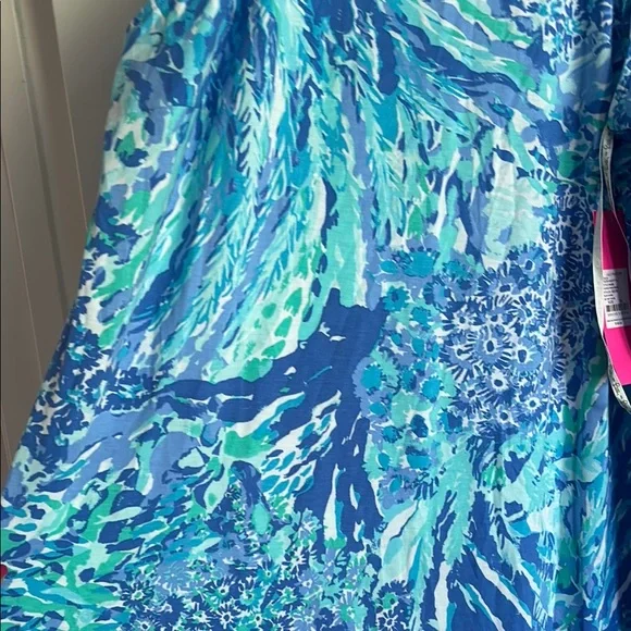 Lilly Pulitzer Blue and Green Maxi Dress - Picture 5 of 8
